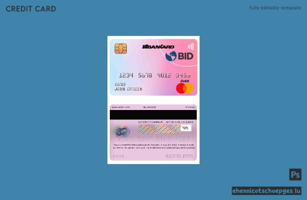 Ecuador Interamerikanische Entwicklungsbank (IDB) Mastercard Beispielvorschau